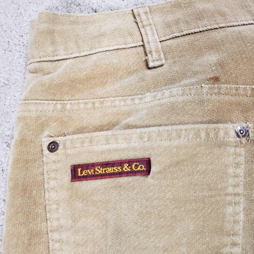 VINTAGE Levi's Mens 70s Jeans 36x29 Brown Bootcut Soft Cotton 517 9023 USA RARE‎